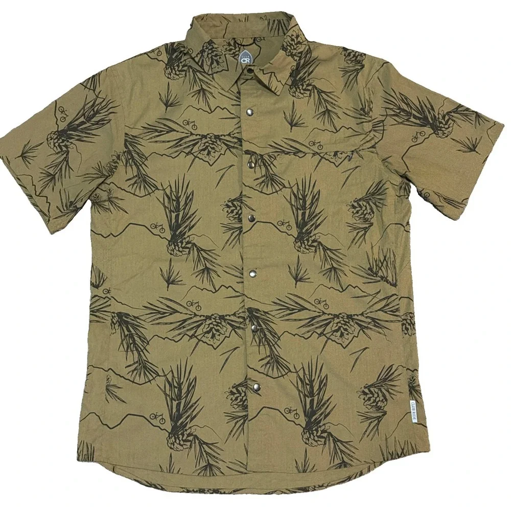 Club Ride Men's Medium Dirt Surfer Shirt Sleeve Jersey Vented Pockets Reflective